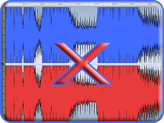 Image showing an incorrect premaster with no headroom available!