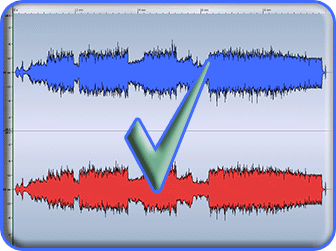 Image showing a correct premaster since there is some headroom available for mastering processing!